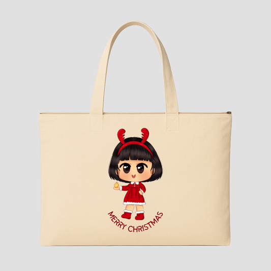 Merry & Cozy Tote Bags (15.5 × 13.5 inches) & (15 × 18 inches)