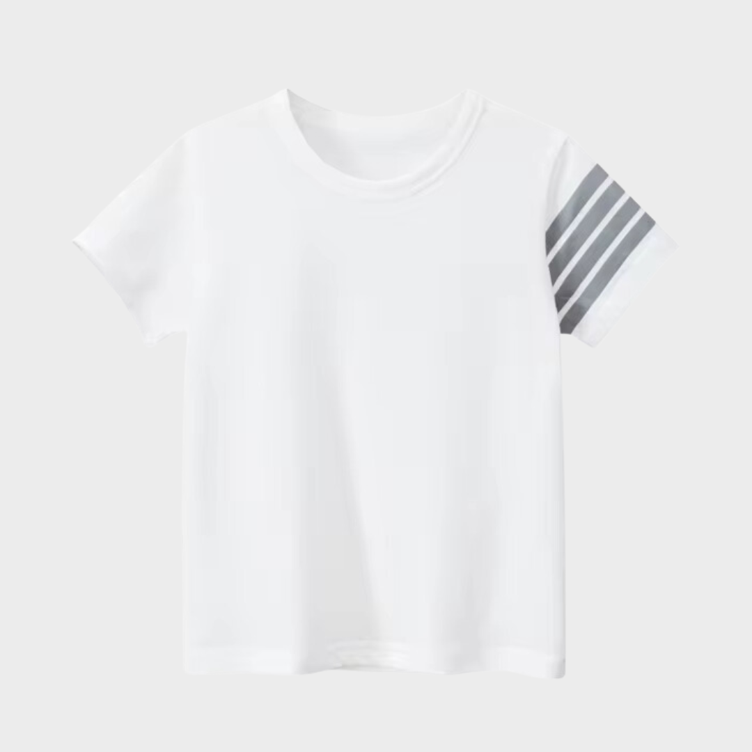 Cute Stripes Kids Short Sleeve T-Shirt