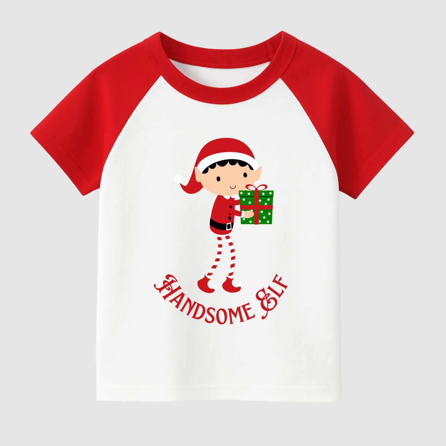 Little Christmas Elves Kids Short Sleeve T-Shirt