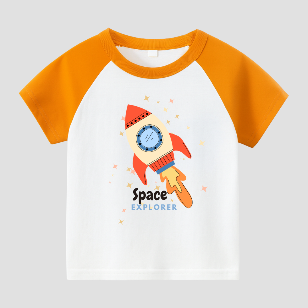 Space Explorer Kids Short Sleeve T-Shirt