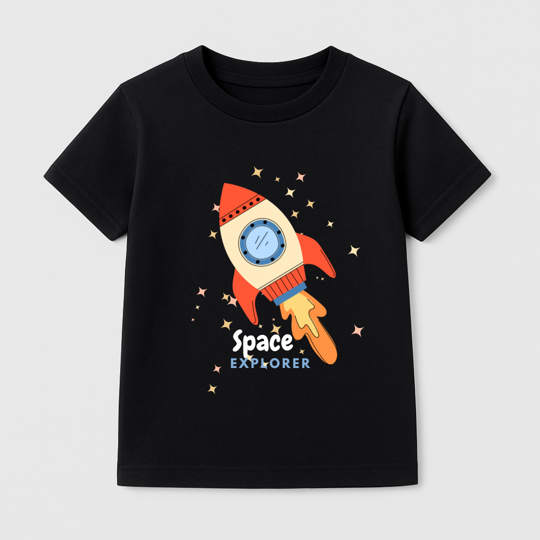 Space Explorer Kids Short Sleeve T-Shirt