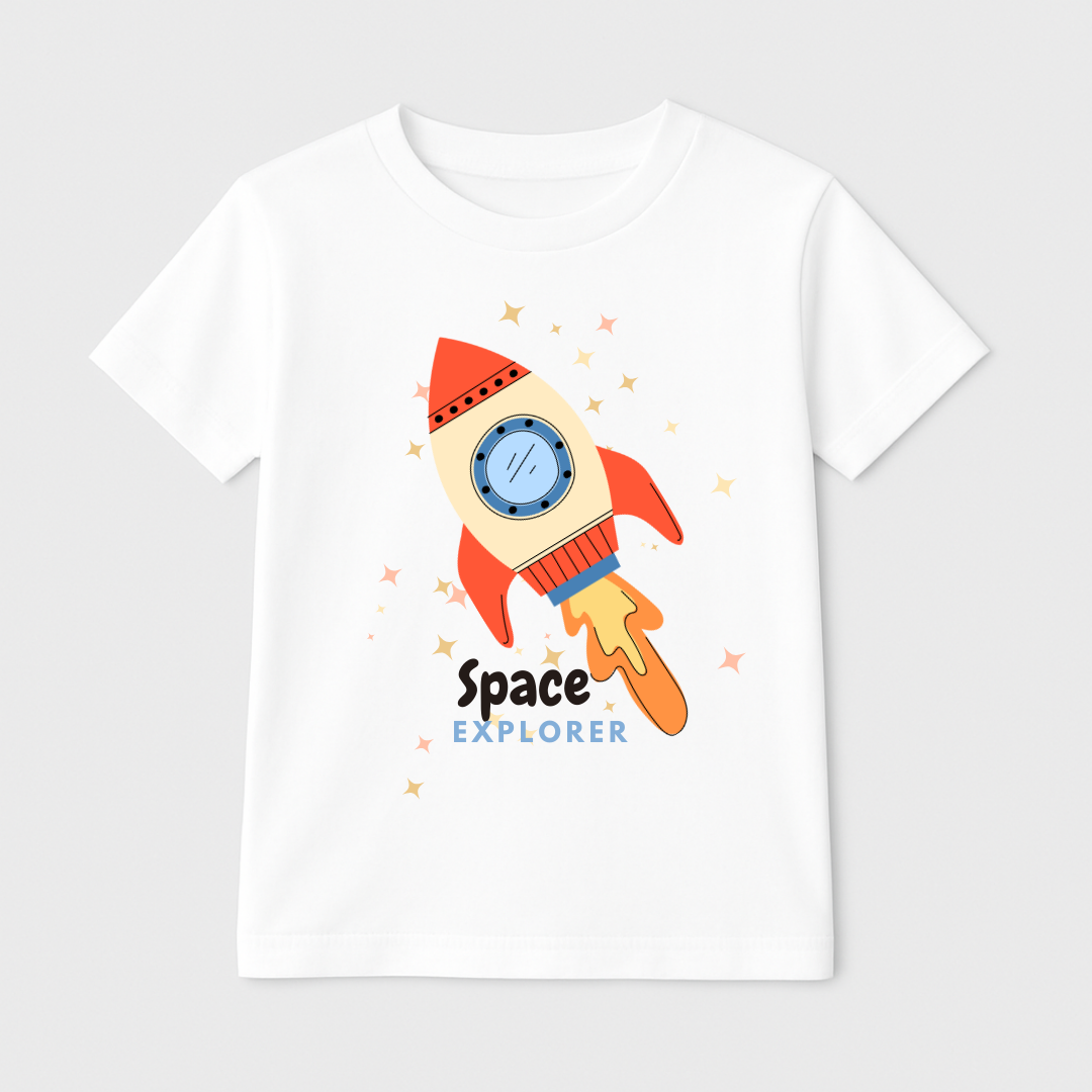 Space Explorer Kids Short Sleeve T-Shirt