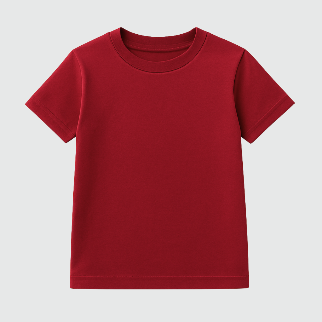Plain Colour Everyday Kids Short Sleeve T-Shirt Kia & Kel