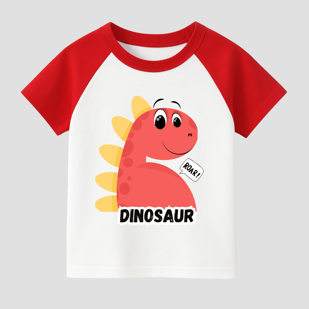 Dino Roar Kids Short Sleeve T-Shirt Kia & Kel