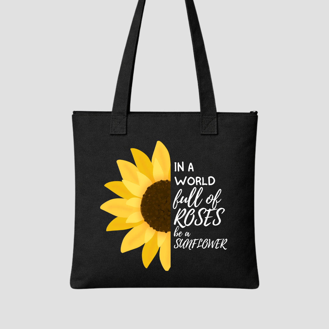 Bloom Bold Sunflower Tote Bags Kia & Kel