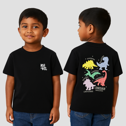 Dino Constellations Kids BackStory T-Shirt