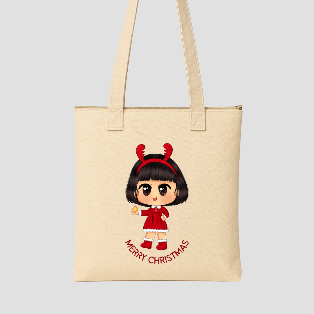 Merry & Cozy Tote Bags (15.5 × 13.5 inches) & (15 × 18 inches)
