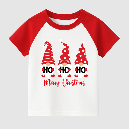 Ho Ho Happiness Kids Short Sleeve T-Shirt