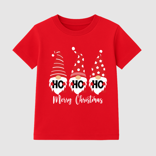 Ho Ho Happiness Kids Short Sleeve T-Shirt