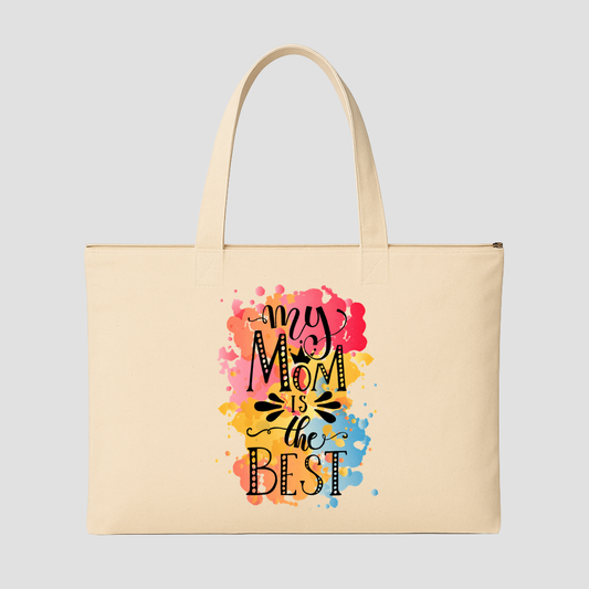 Colorful Mom Vibes Tote Bags Kia & Kel