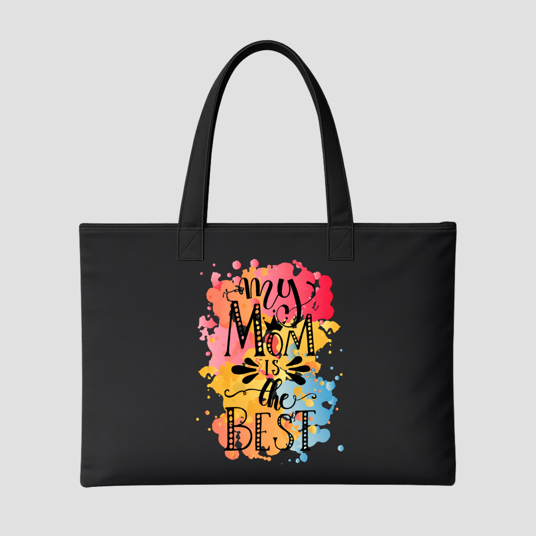Colorful Mom Vibes Tote Bags Kia & Kel