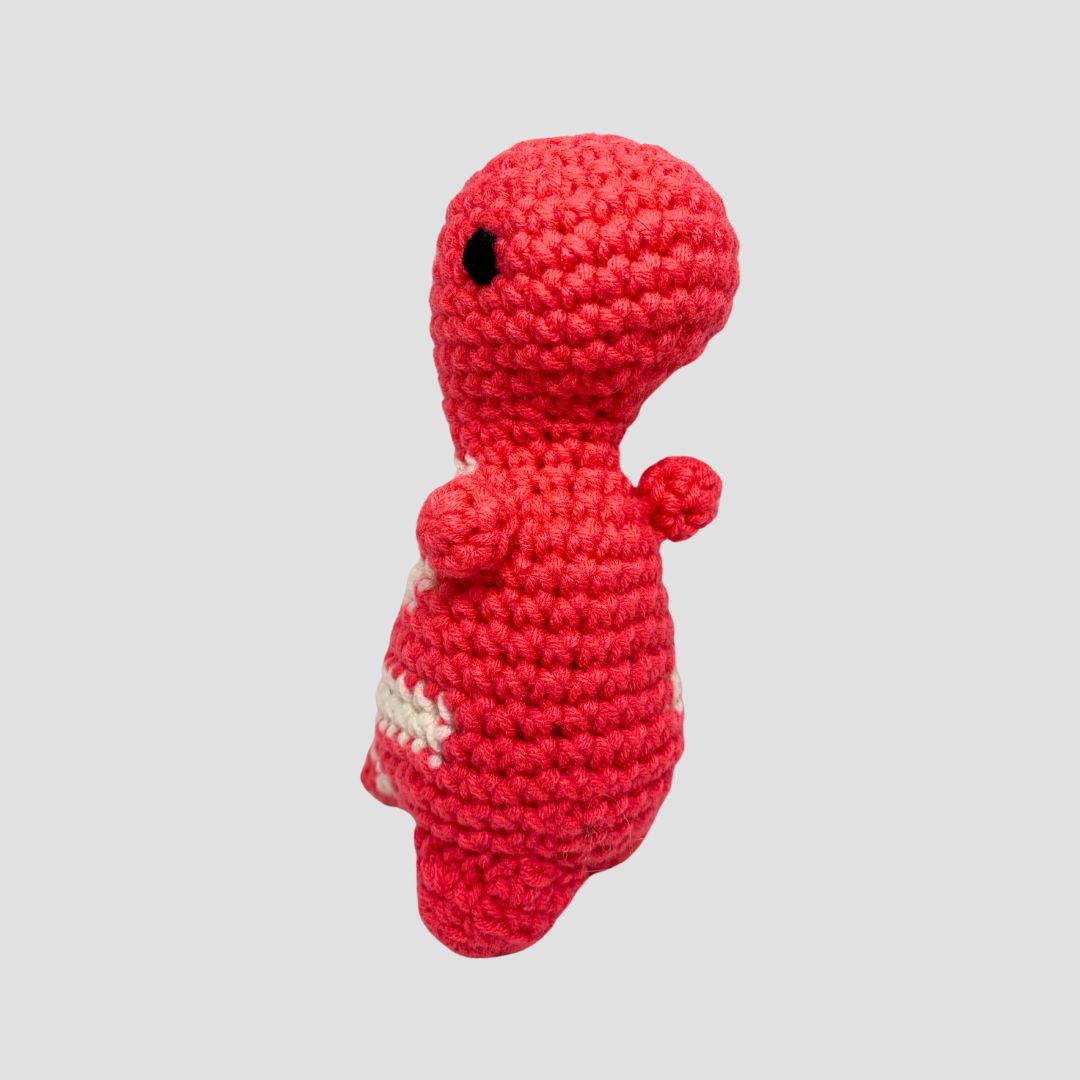 Pink Dino by Moshi Crochet - 6 inch