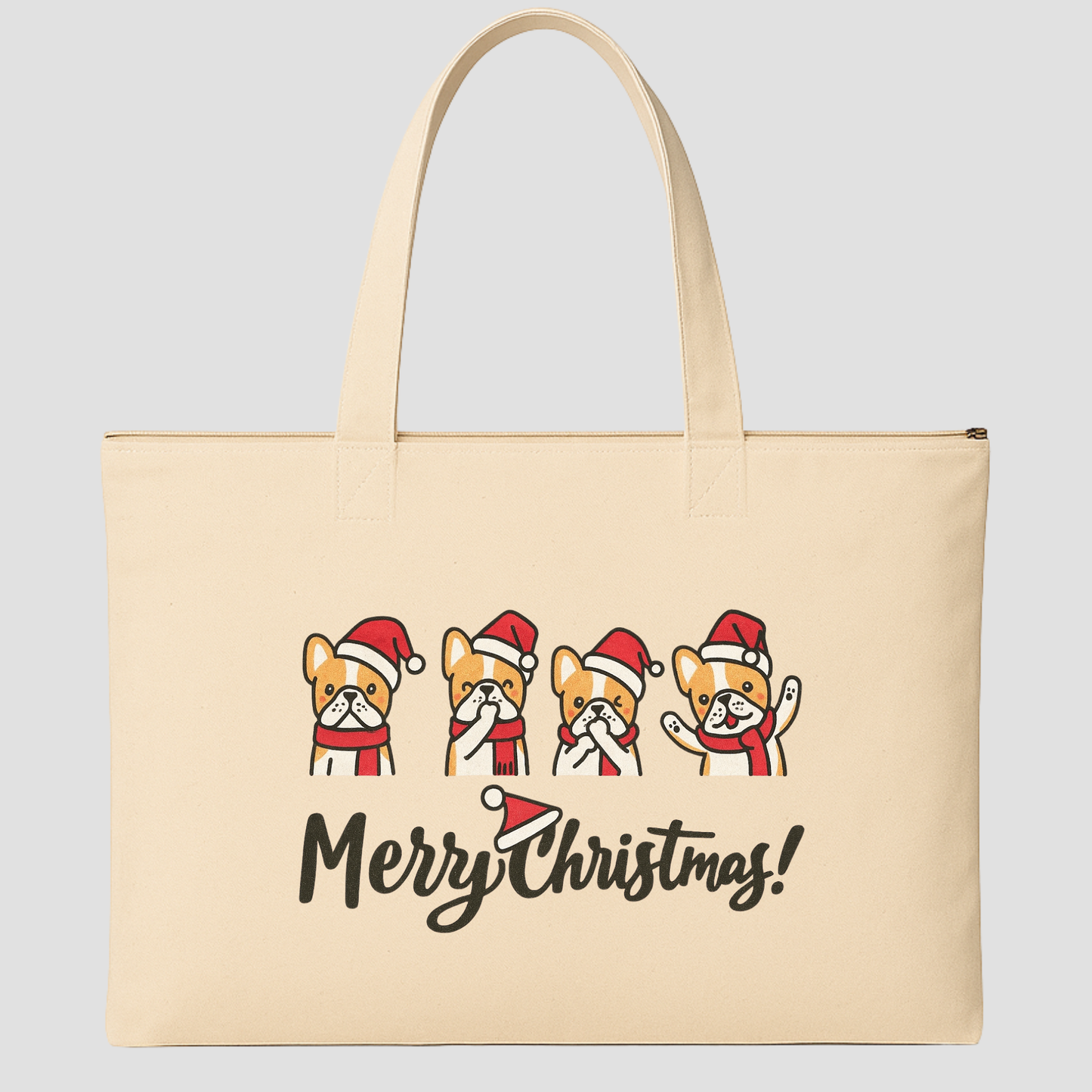 Merry & Cozy Tote Bags (15.5 × 13.5 inches) & (15 × 18 inches)