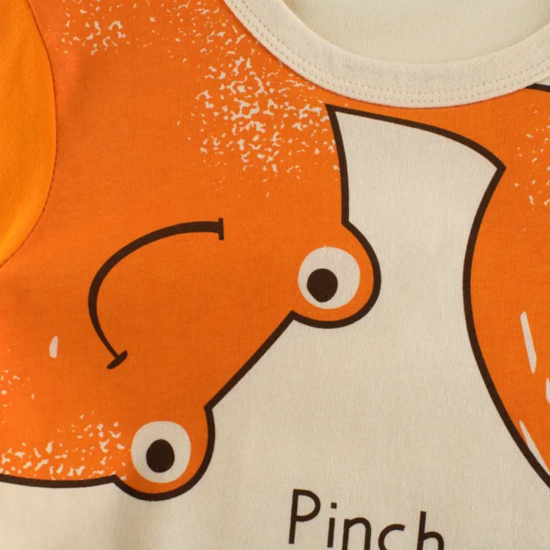 Cute Crab Kids Short Sleeve T-Shirt
