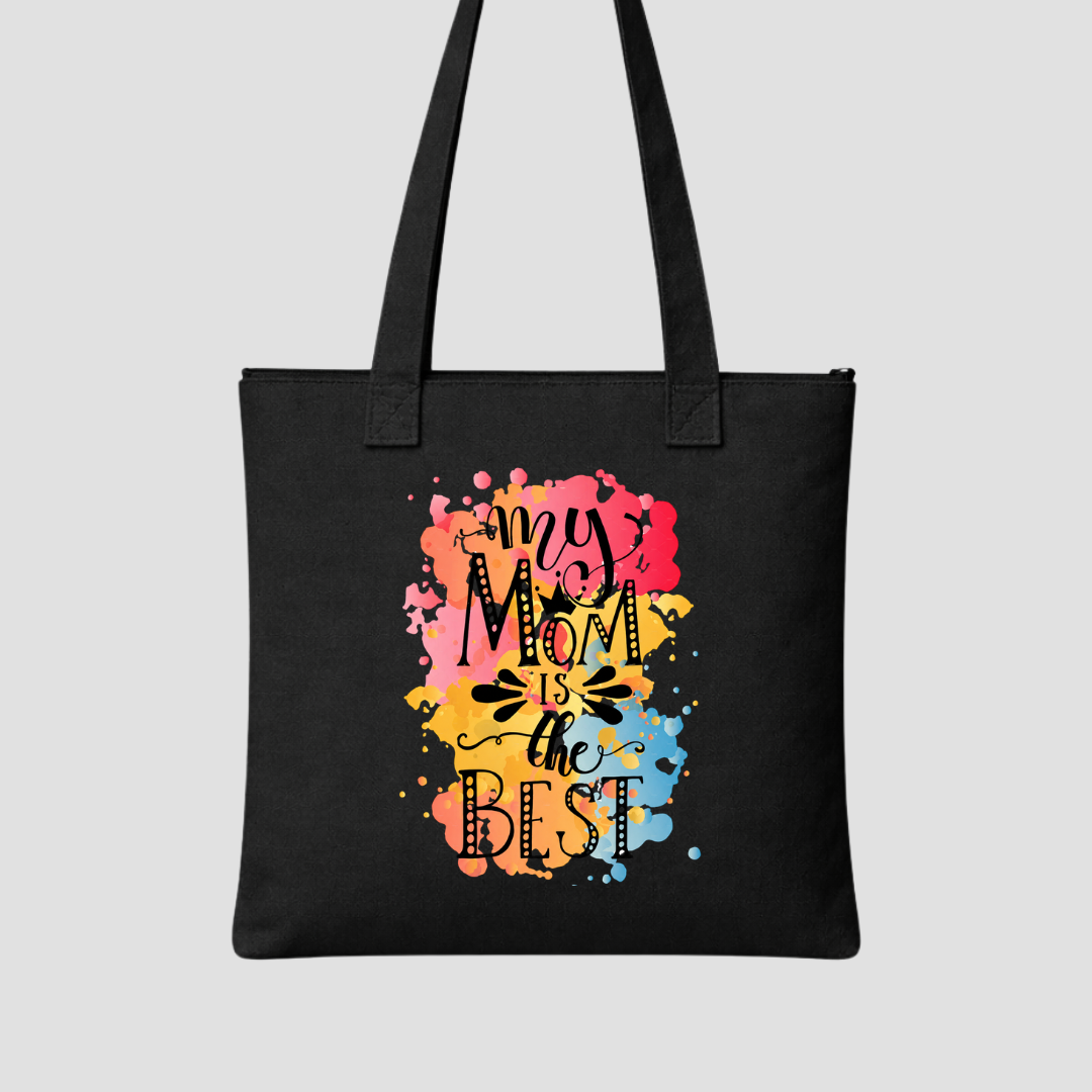 Colorful Mom Vibes Tote Bags Kia & Kel