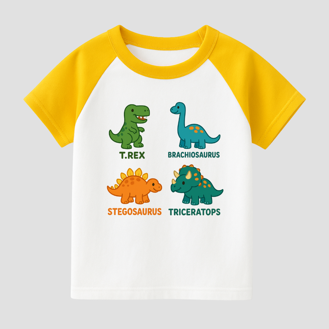 Mini Jurassic Gang Kids Short Sleeve T-Shirt Kia & Kel