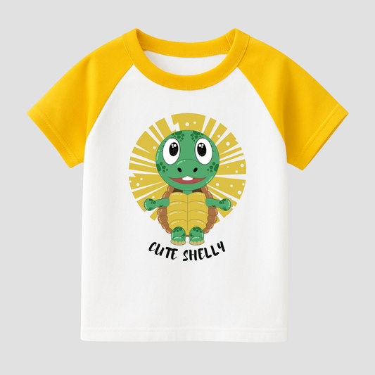 Cute Turtle Kids Short Sleeve T-Shirt