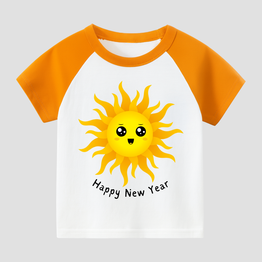 New Year Sunshine Kids Short Sleeve T-Shirt