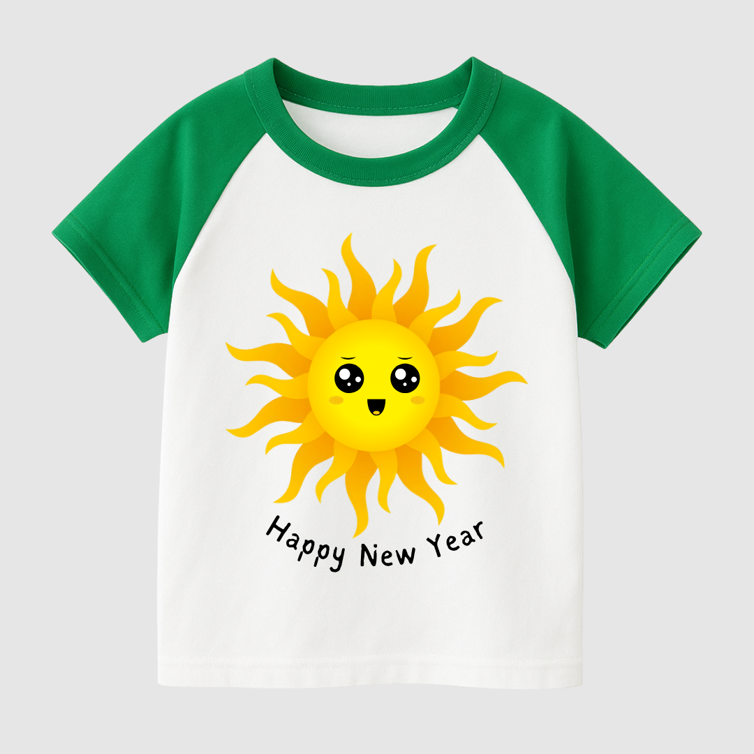 New Year Sunshine Kids Short Sleeve T-Shirt
