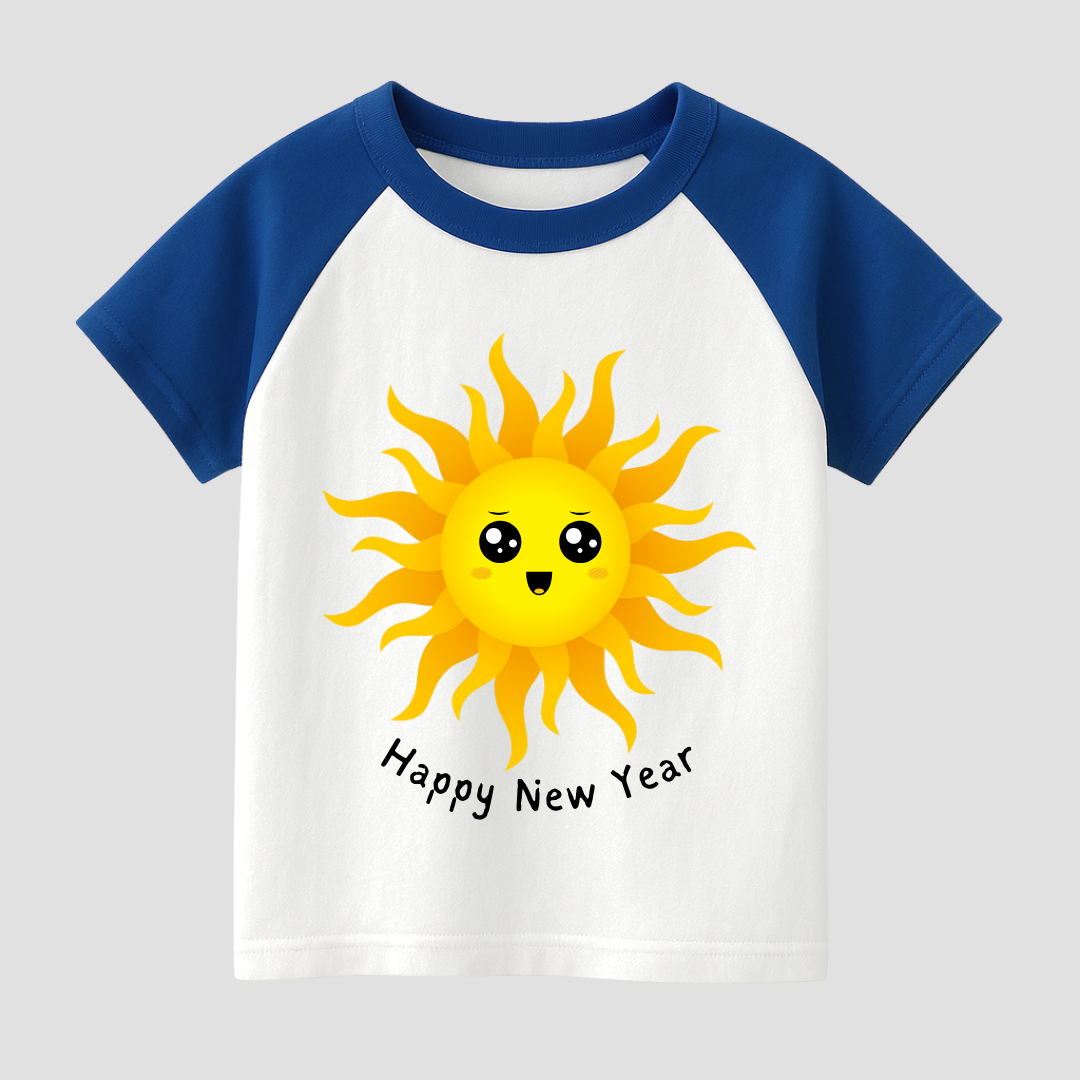 New Year Sunshine Kids Short Sleeve T-Shirt