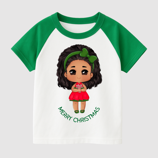 Miss Christmas Kids Short Sleeve T-Shirt