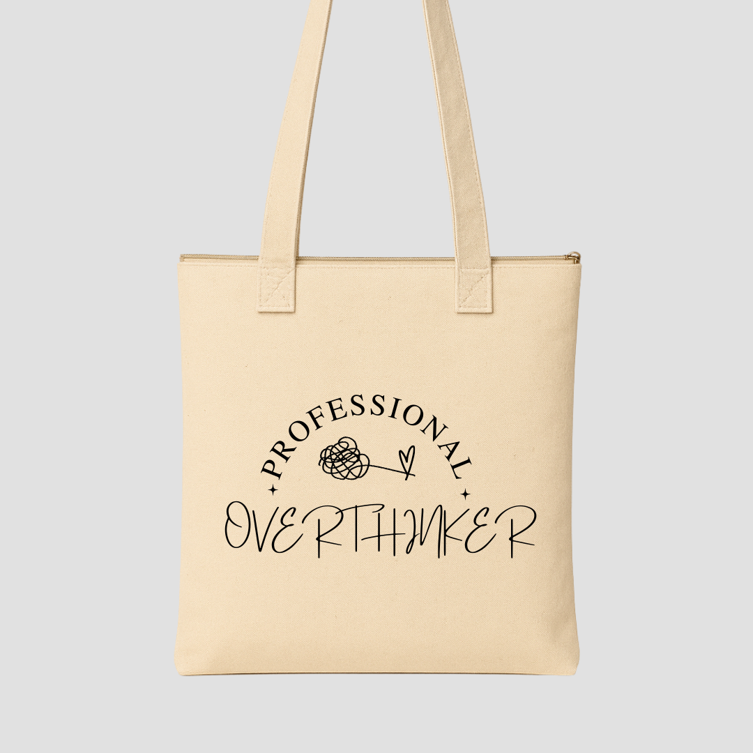 Overthinker Energy Tote Bags Kia & Kel