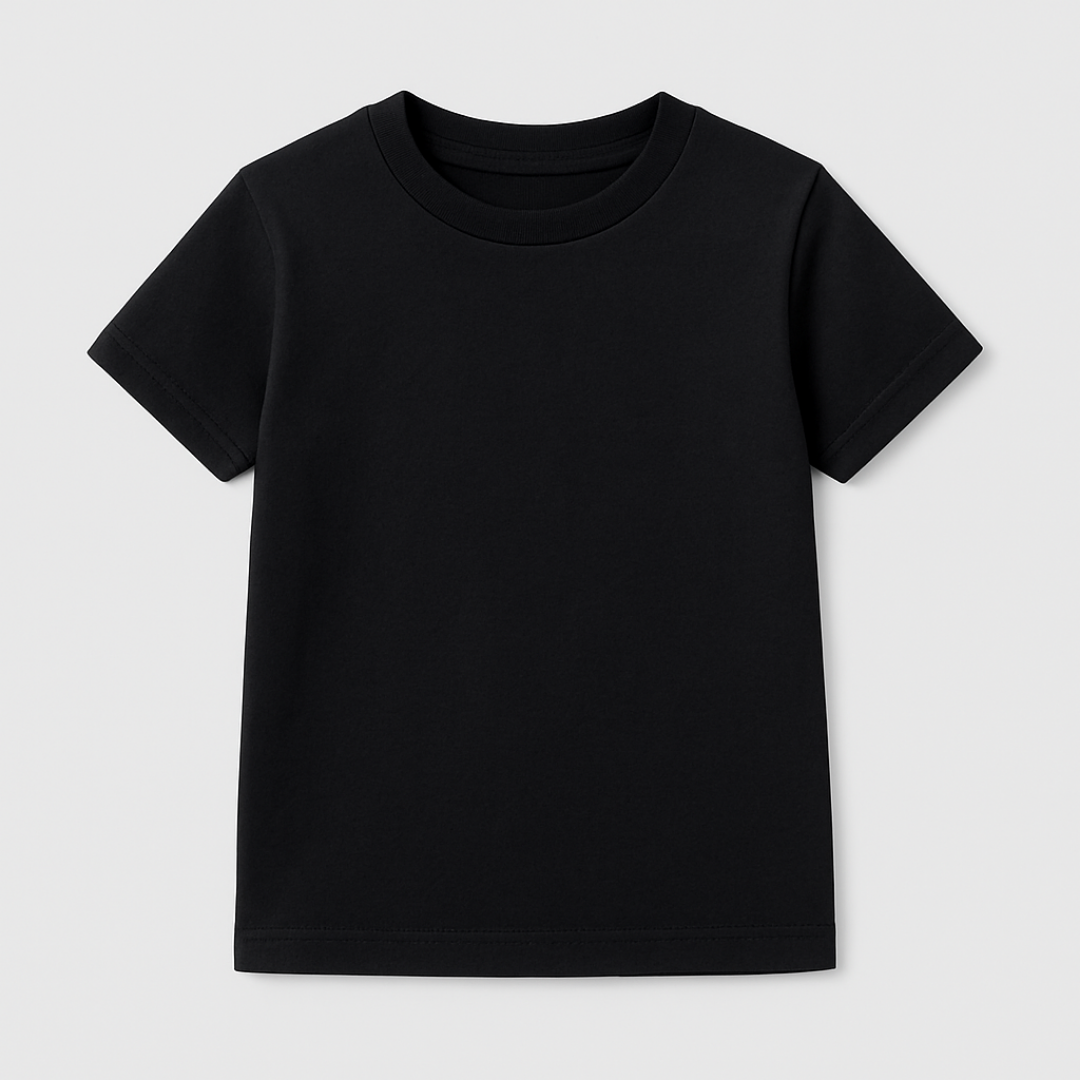 Plain Colour Everyday Kids Short Sleeve T-Shirt Kia & Kel
