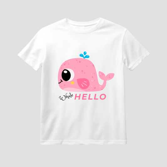 Whale Hello Kids Short Sleeve T-Shirt