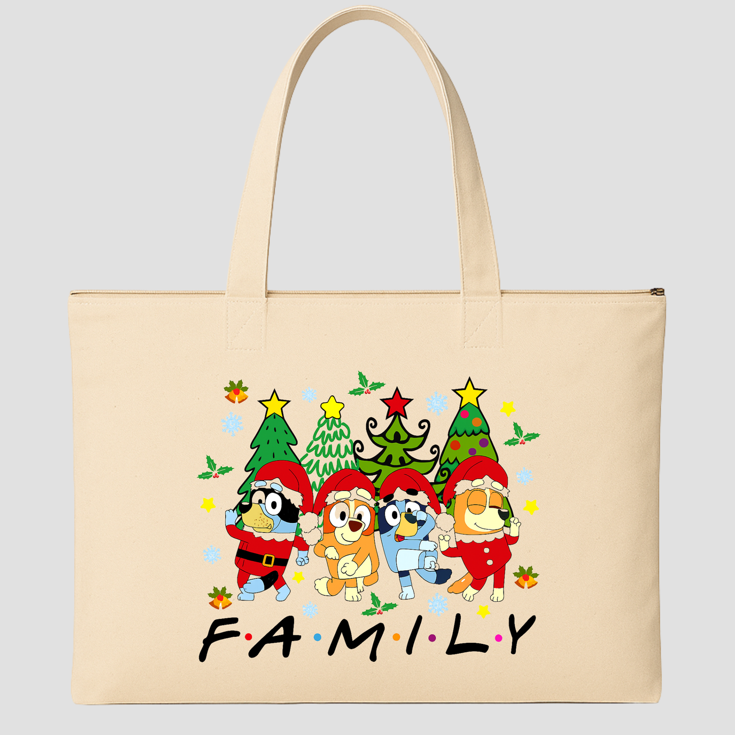 Merry & Cozy Tote Bags (15.5 × 13.5 inches) & (15 × 18 inches)