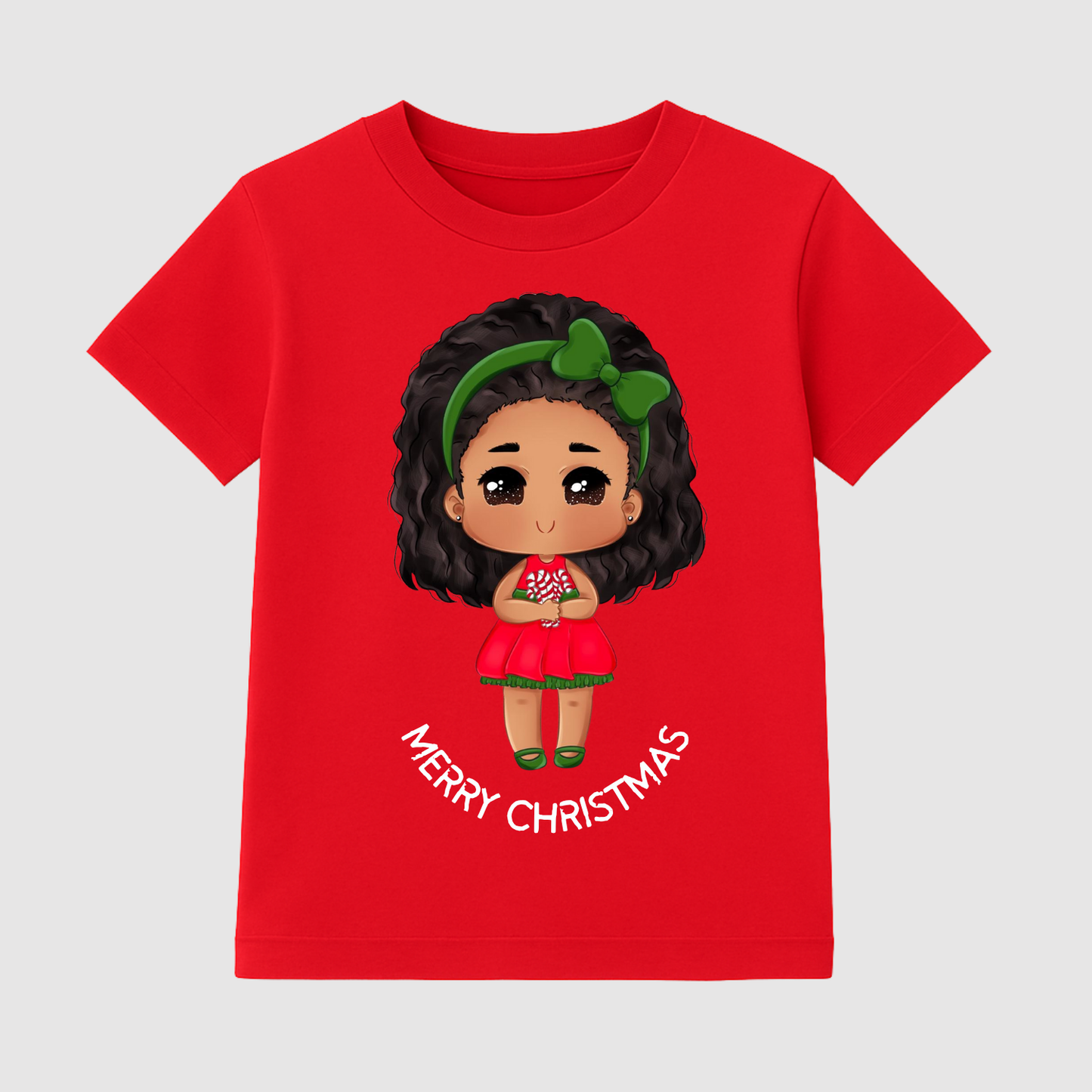 Miss Christmas Kids Short Sleeve T-Shirt