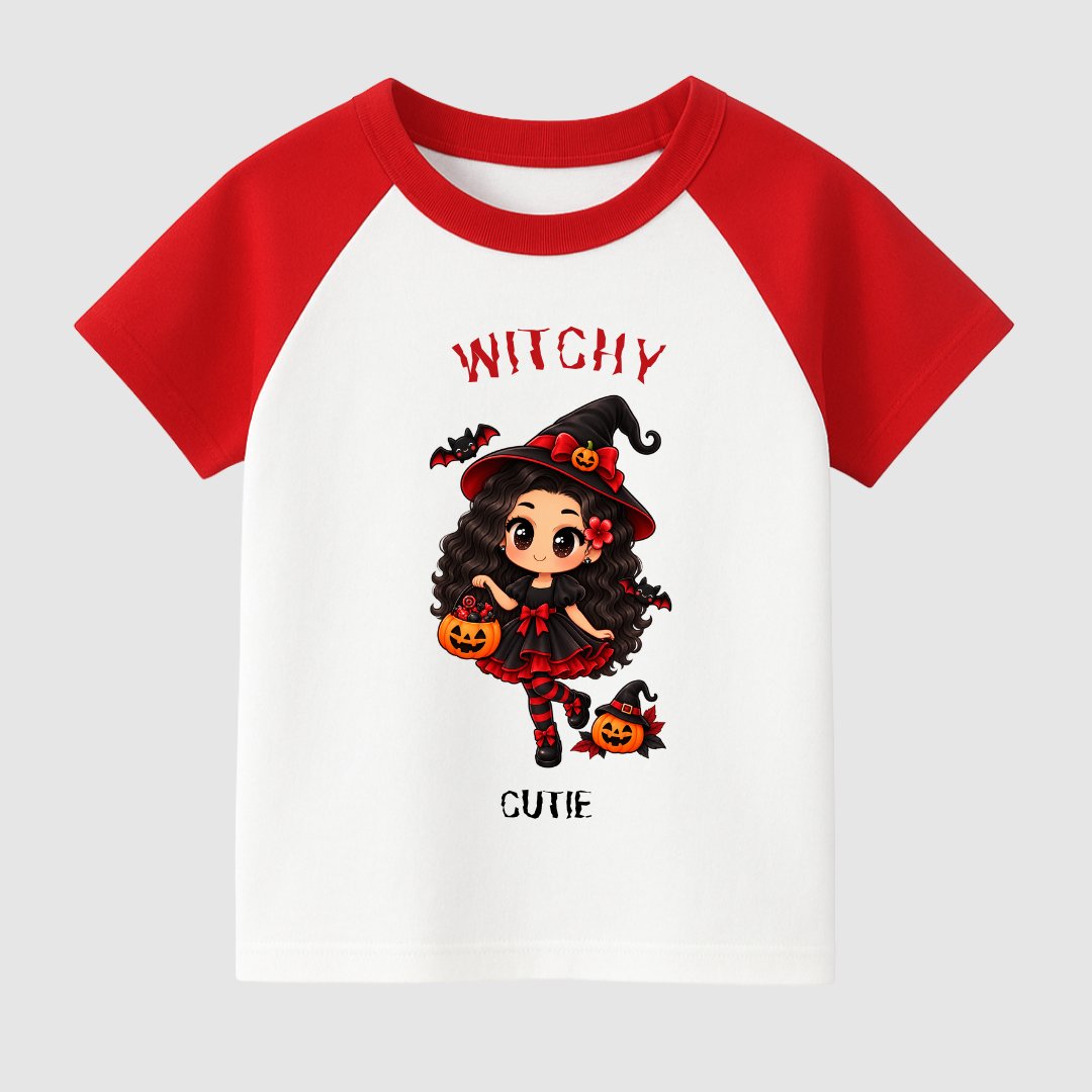 Witchy Cutie Kids Short Sleeve T-Shirt