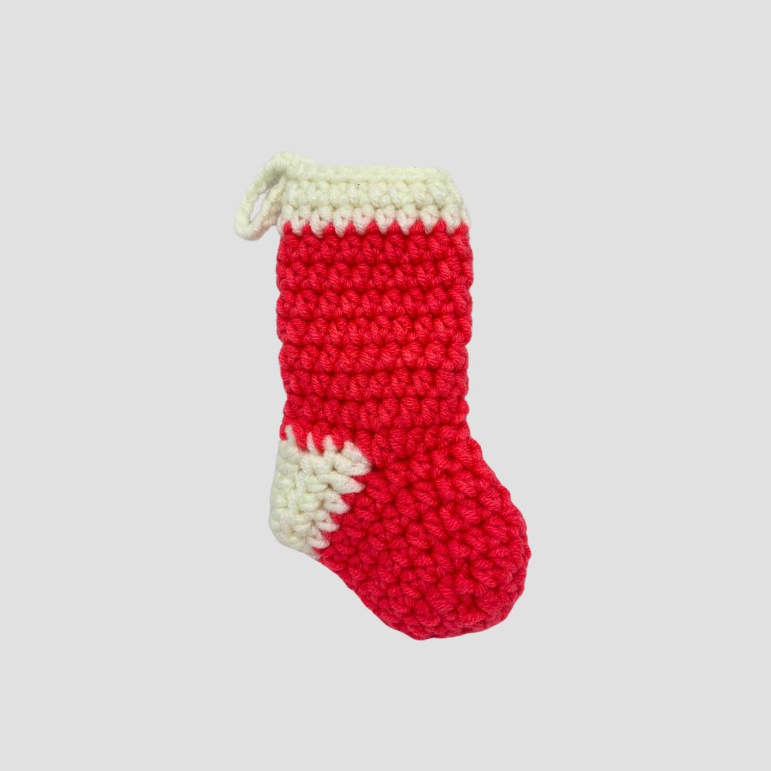 Pink Stocking by Moshi Crochet – 5.5 inches