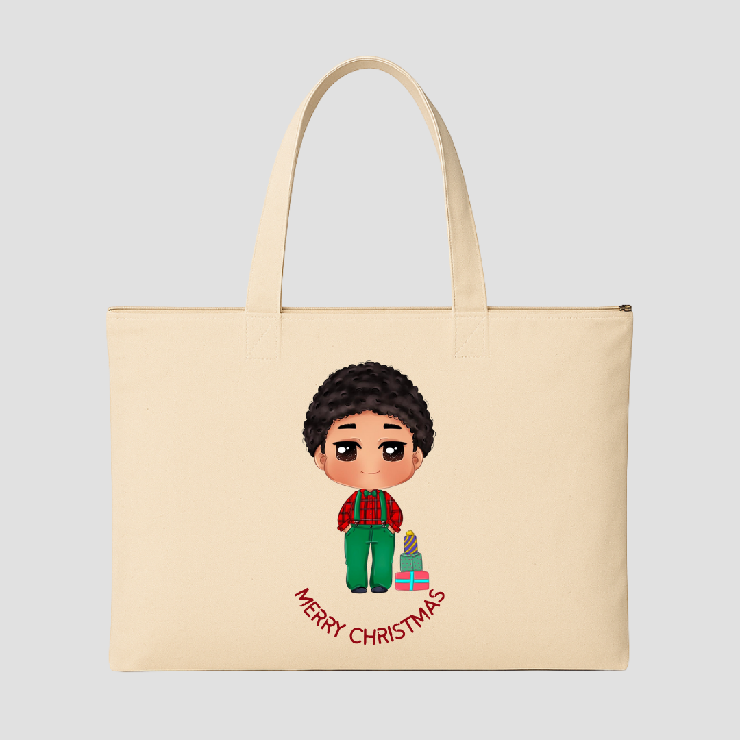 Merry & Cozy Tote Bags (15.5 × 13.5 inches) & (15 × 18 inches)