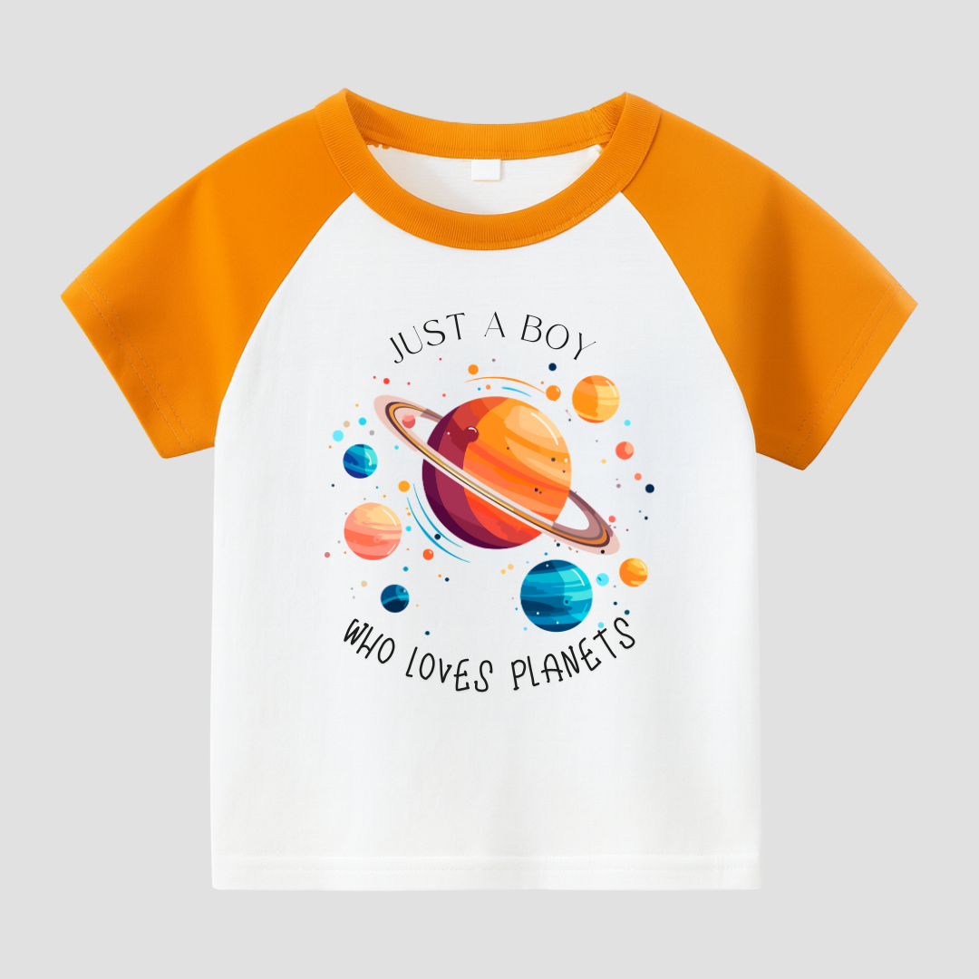 Planet Lover Kids Short Sleeve T-Shirt Kia & Kel