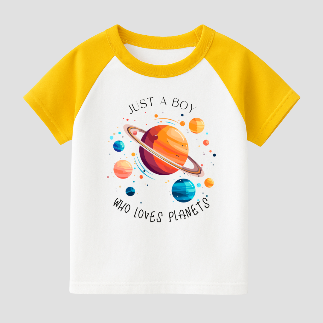Planet Lover Kids Short Sleeve T-Shirt Kia & Kel