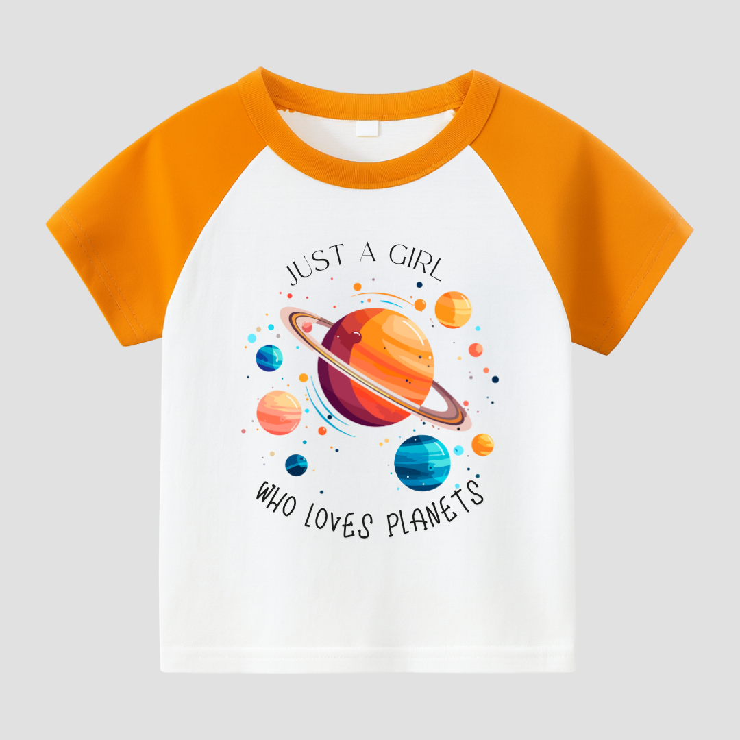 Planet Lover Kids Short Sleeve T-Shirt Kia & Kel