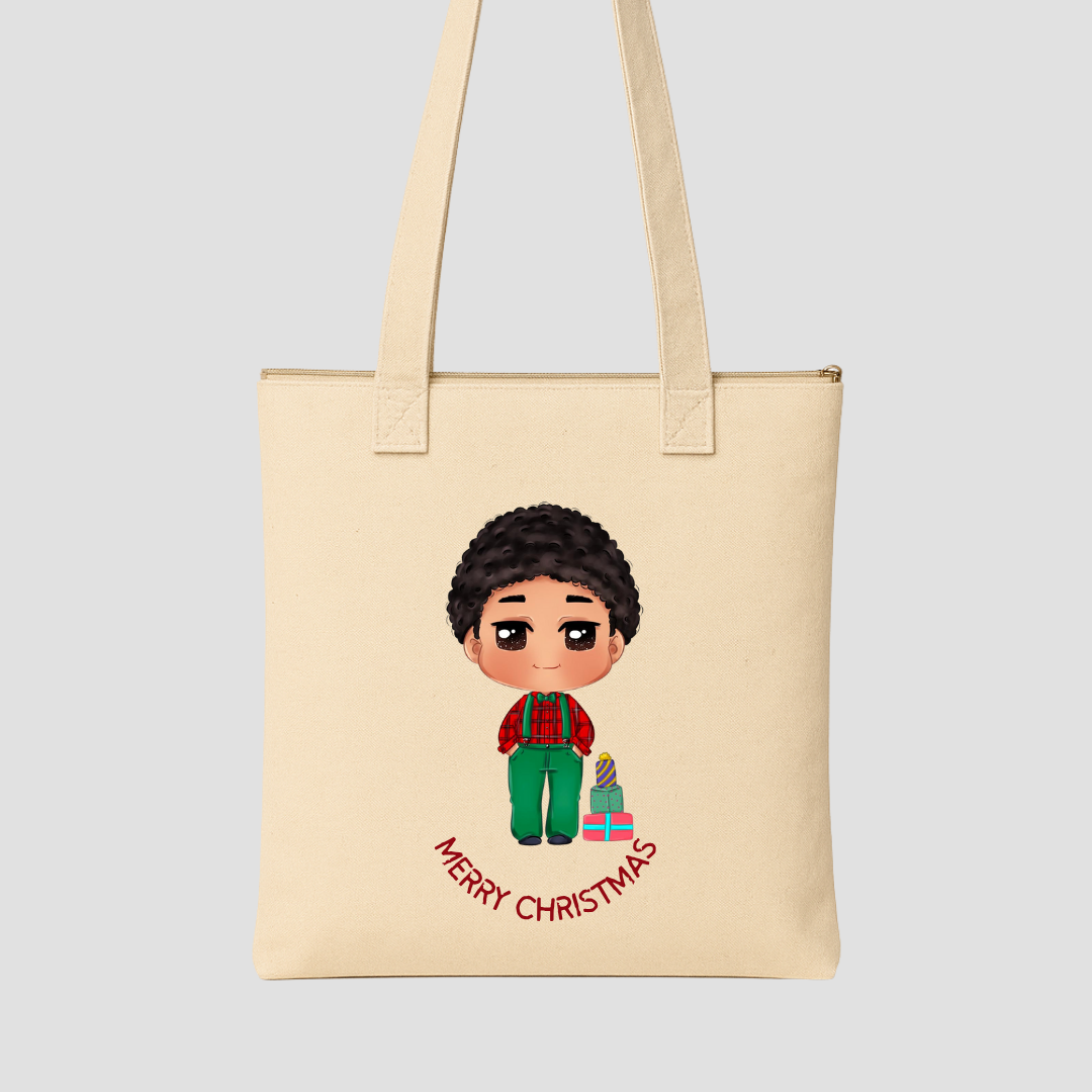 Merry & Cozy Tote Bags (15.5 × 13.5 inches) & (15 × 18 inches)