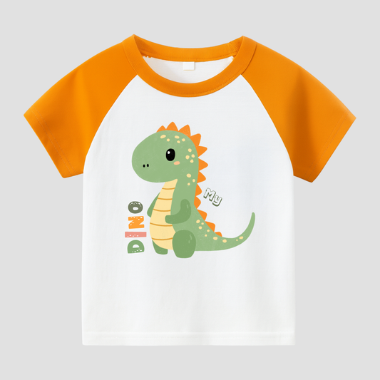 My Dino Buddy Kids Short Sleeve T-Shirt