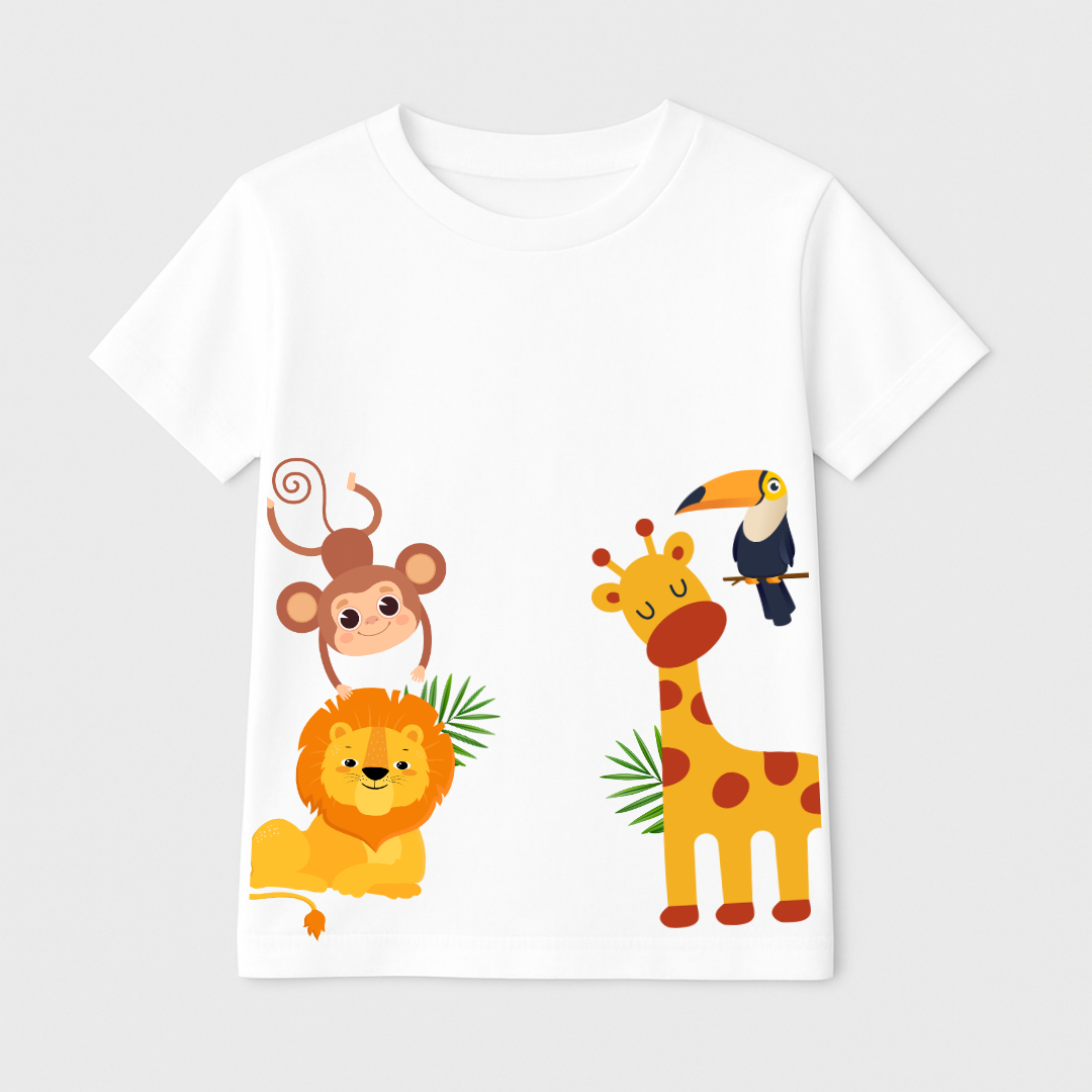 Jungle Friends Kids Short Sleeve T-Shirt