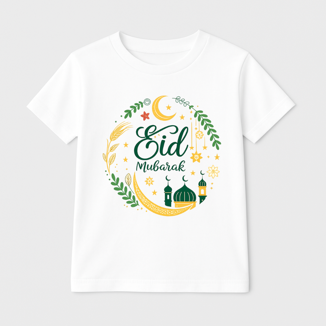 Blessed Crescent Kids Short Sleeve T-Shirt