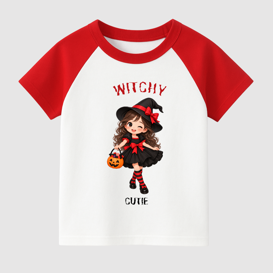 Witchy Cutie Kids Short Sleeve T-Shirt