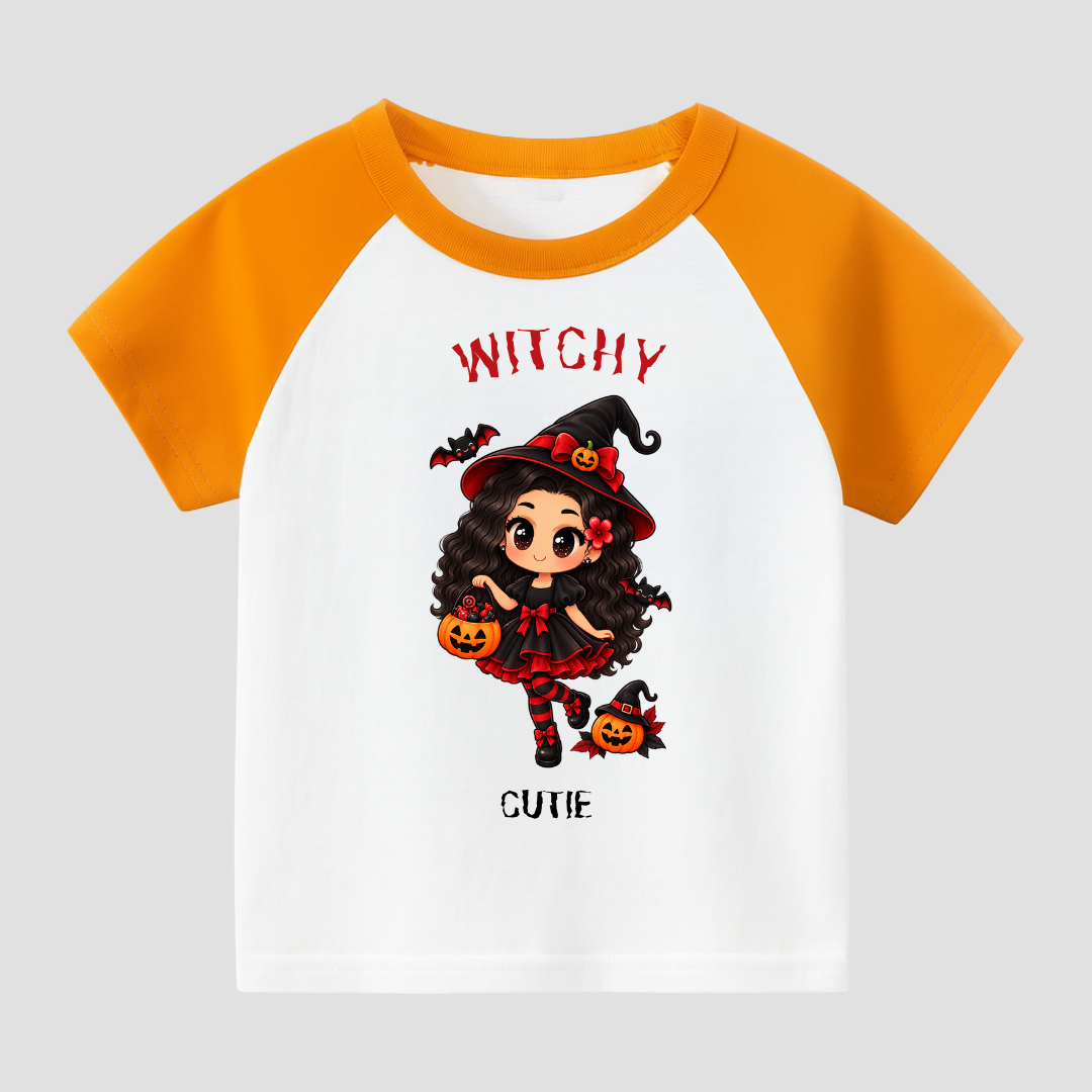 Witchy Cutie Kids Short Sleeve T-Shirt