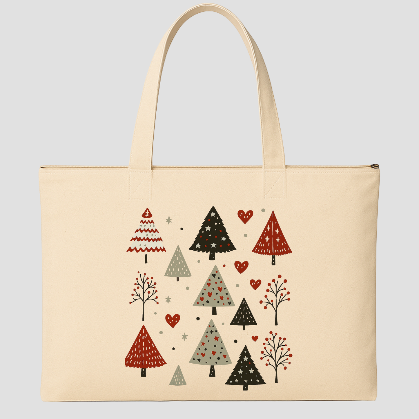 Merry & Cozy Tote Bags (15.5 × 13.5 inches) & (15 × 18 inches)