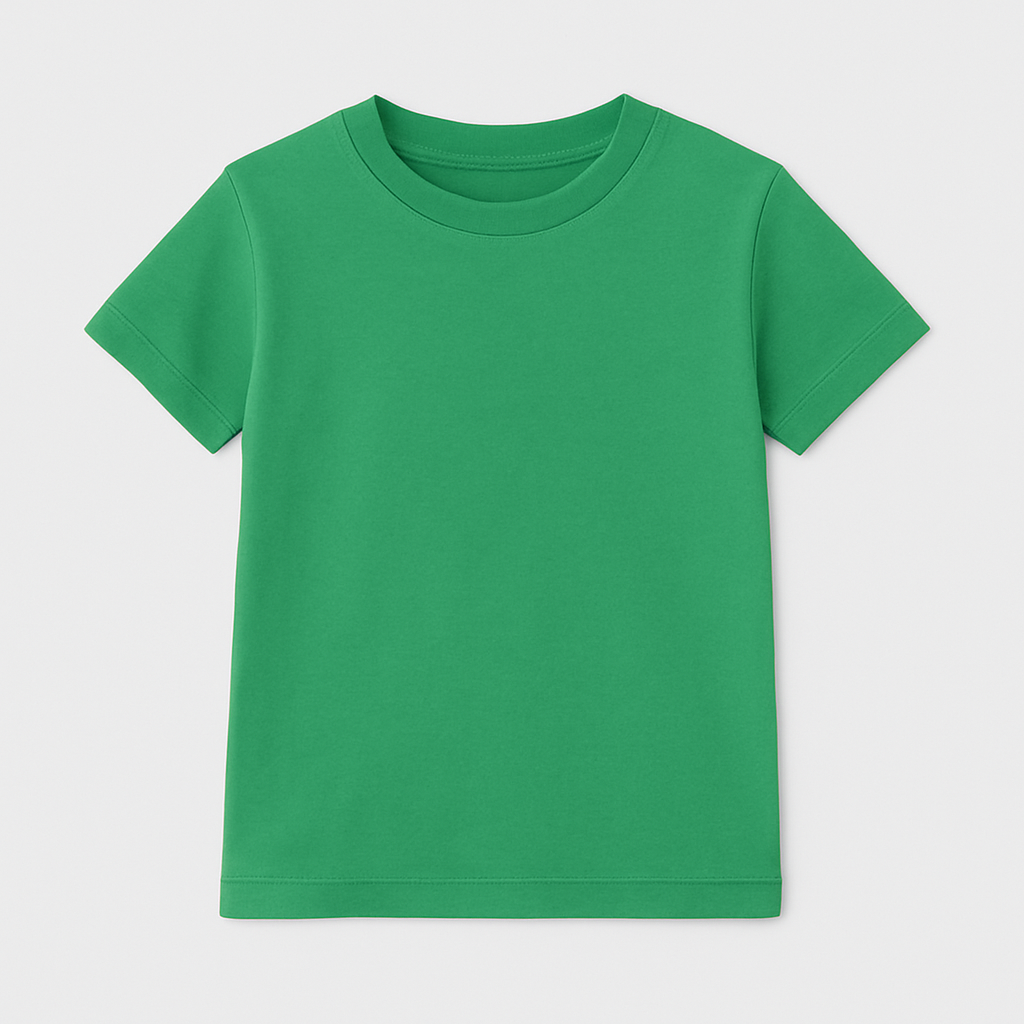 Plain Colour Everyday Kids Short Sleeve T-Shirt Kia & Kel