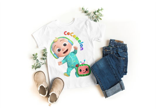 Personalized White Short Sleeve Kids T-Shirt